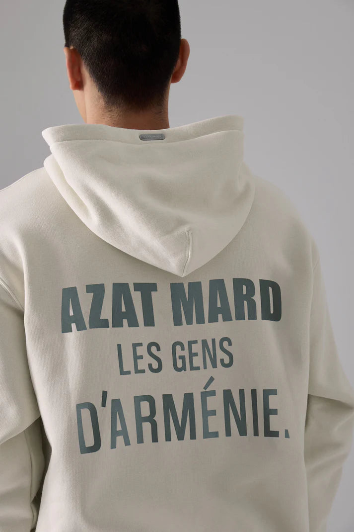 LES GENS STONE/GREEN HOODIE